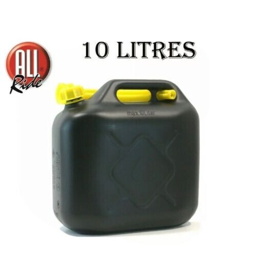 10l black plastic fuel jerry - plastic,