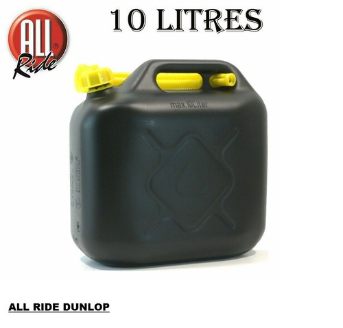 10l black plastic fuel jerry - plastic,