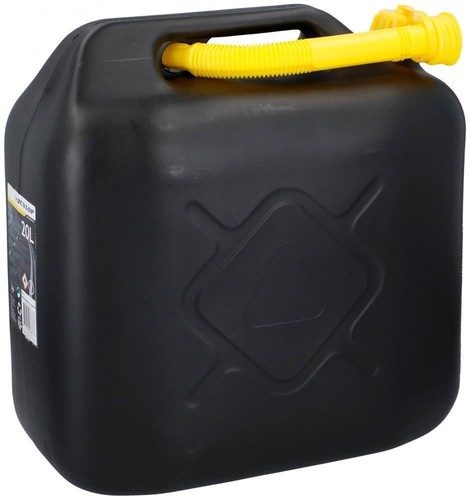 10l black plastic fuel jerry - 10l,