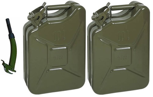 10l litre metal - metal, jerry